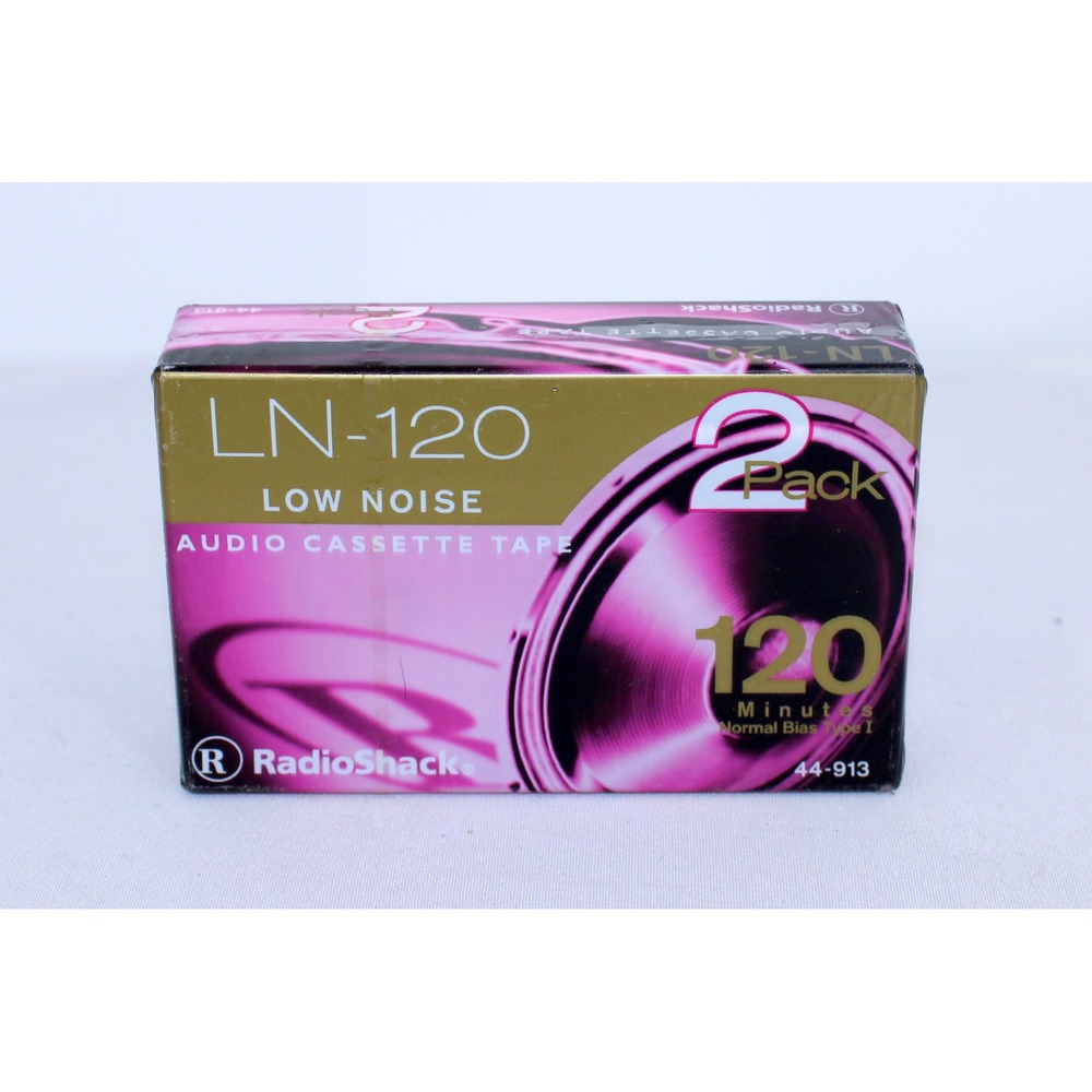 RadioShack LN-120 Low Noise Audio Cassette Tape 2 Pack 120 Minute Type I 44-913